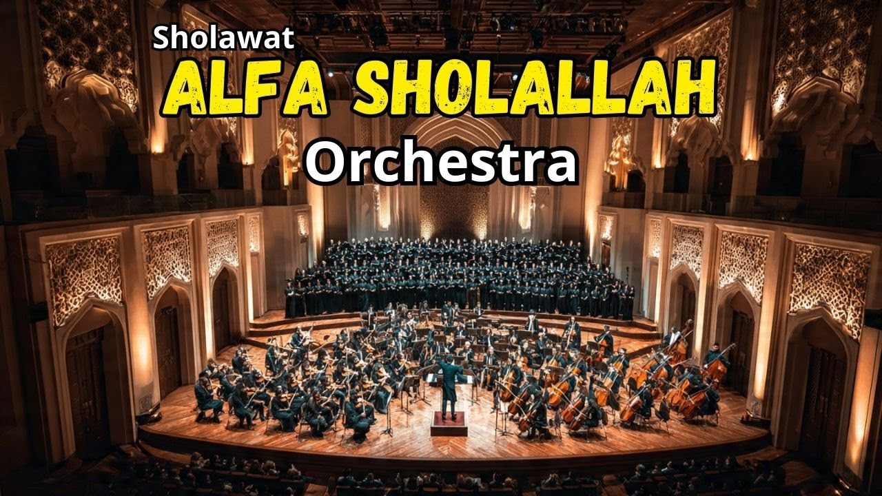 SHOLAWAT ALFA SHOLALLAH Versi Orchestra Merdu dengan lirik terjemah
