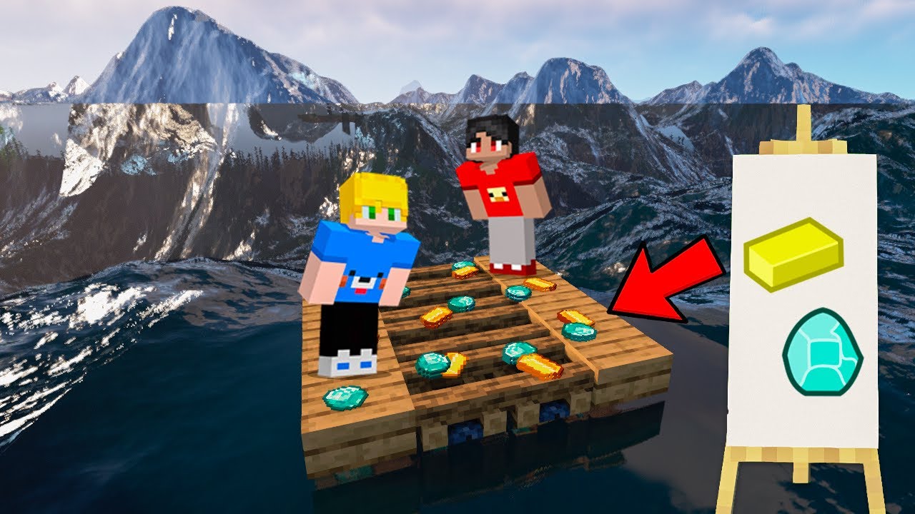 DESENHEI para me PROTEGER contra o TSUNAMI REALISTA no Minecraft!