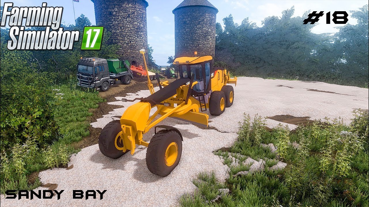 Building road and parking | Sandy Bay 17 | Farming Simulator 2017 | Episode 18