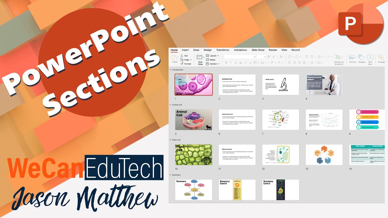Как добавить разделы в PowerPoint