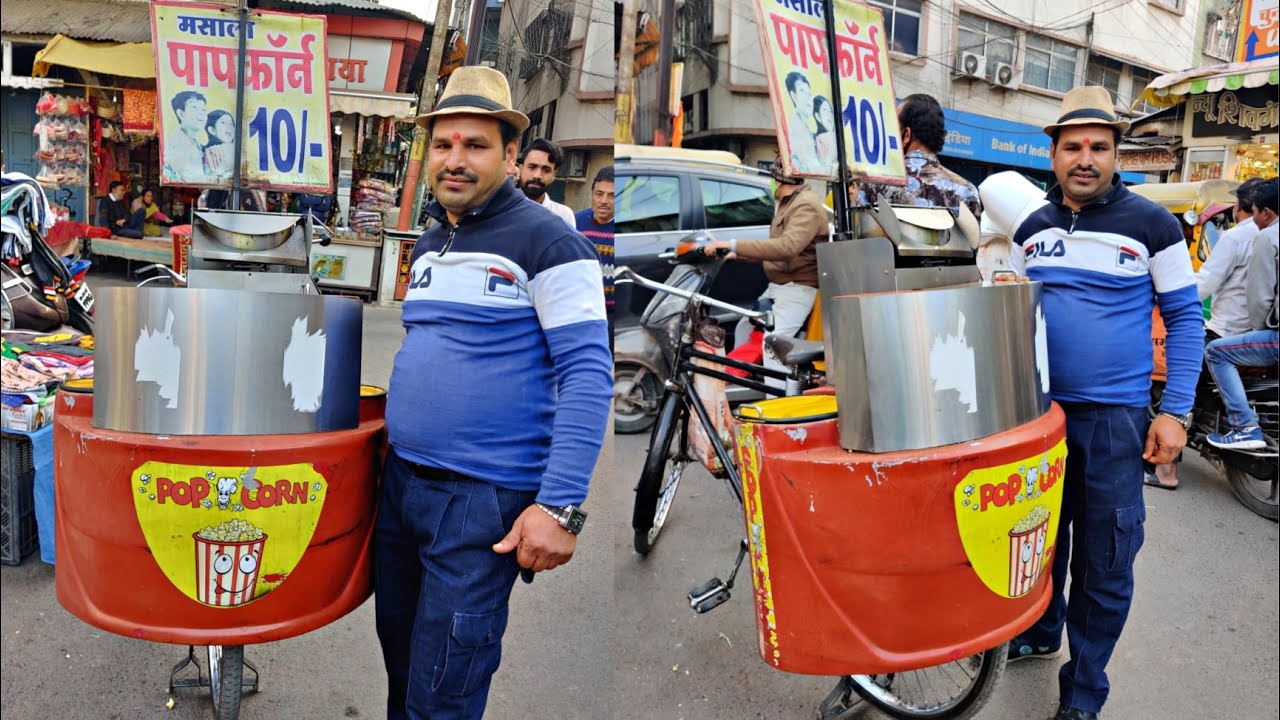 Cycle pe Itna Badiya jugaad | Popcorn Machine On cycle