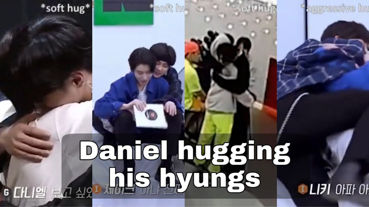 I-Land's Giant maknae (Daniel) is hugging his hyungs
