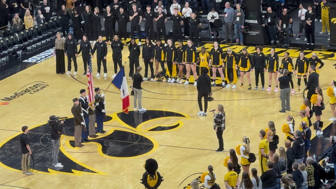 Iowa Hawkeyes women’s basketball vs. Ohio State Buckeyes entrance and intros ~ January 25, 2026