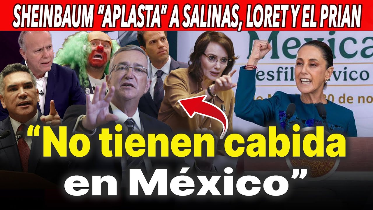 Sheinbaum hace retumbar el Zócalo: “Salinas, Ciro, Loret y el PRIAN… ¡Se equivocan!” Desfile Zócalo
