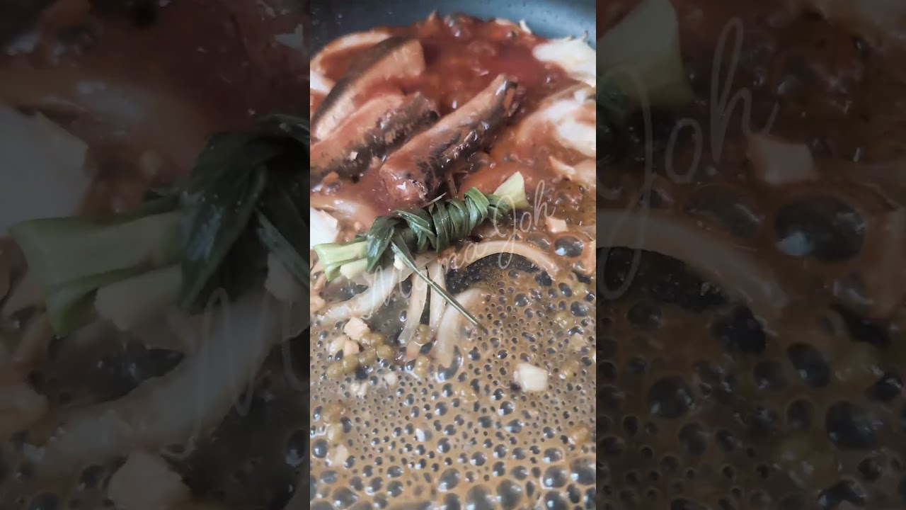 Sauteed sardines with mongo or mung beans.Asmr #shortvideo  #sauteed #mungbeans  #asmr