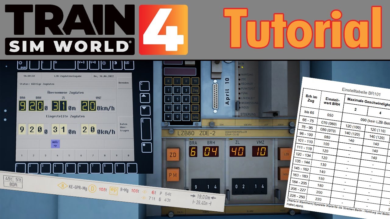 [TSW4] Tutorial: ZDE bedienen und BRH berechnen
