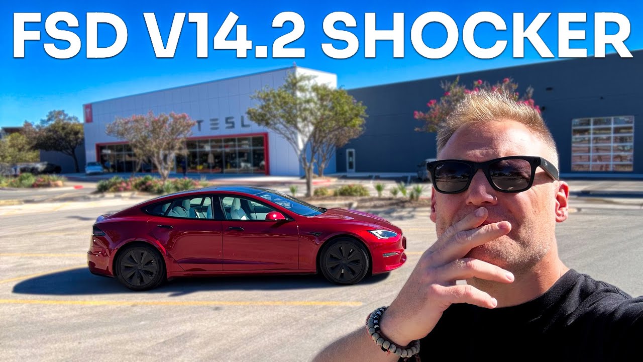 Моя езда на Tesla FSD V14.2 была НЕВЕРОЯТНОЙ... Пока я не нарушил закон!