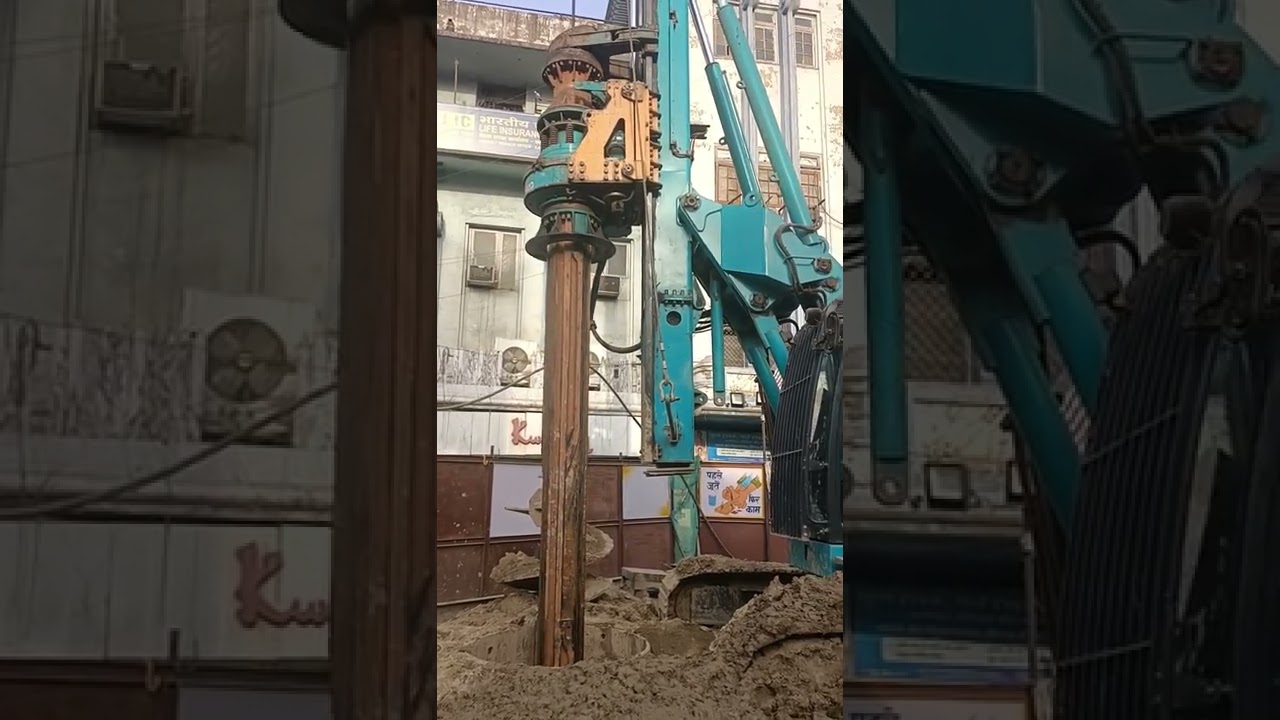 kanpur metro station Pile /Sunw'ard-Ace Machine model Sa175 Bore Dia -1500MM Depth 40 Meter
