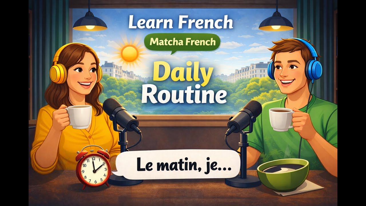 Learn French by Listening | Daily Routine in French (Slow Conversation)