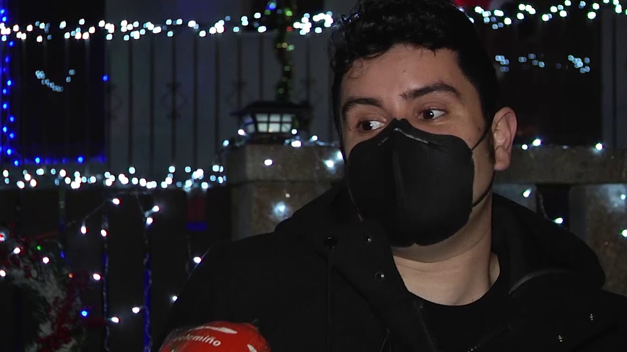 Reportaje iluminación navideña en A Mioteira