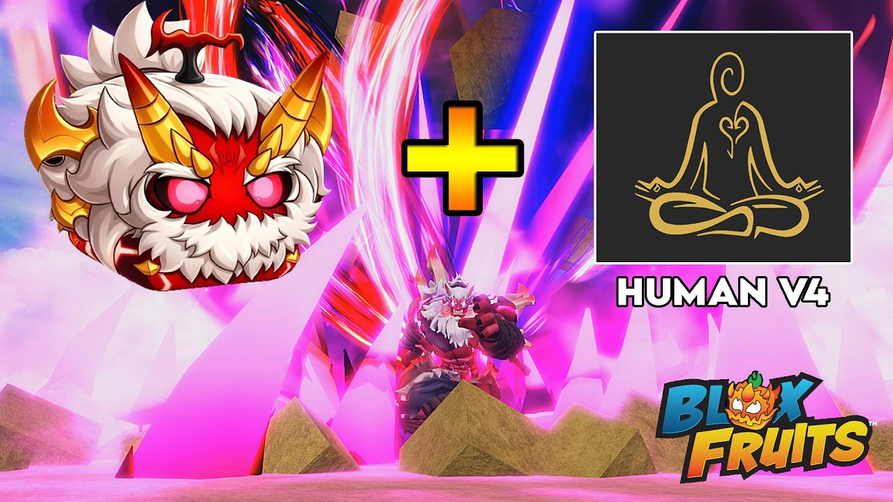 Fiend Yeti Mutation + Human V4 = 👹🔴😈 (blox fruits bounty hunting)