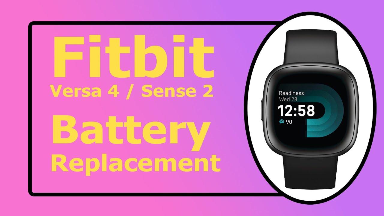 Ремонтный комплект для замены аккумулятора Fitbit Versa 4 и Sense 2 | Пошаговое руководство по ремонту