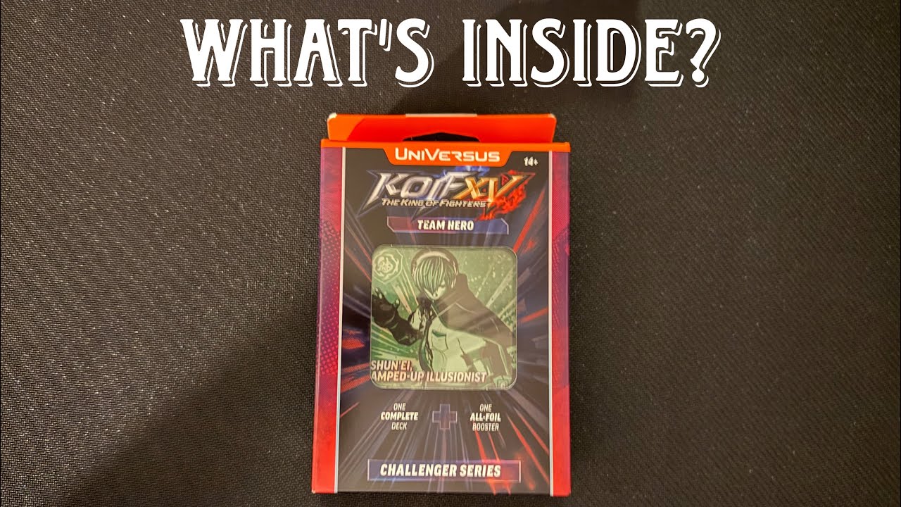 Universus - King Of Fighters XV Team Hero Challenger Deck Opening and Review