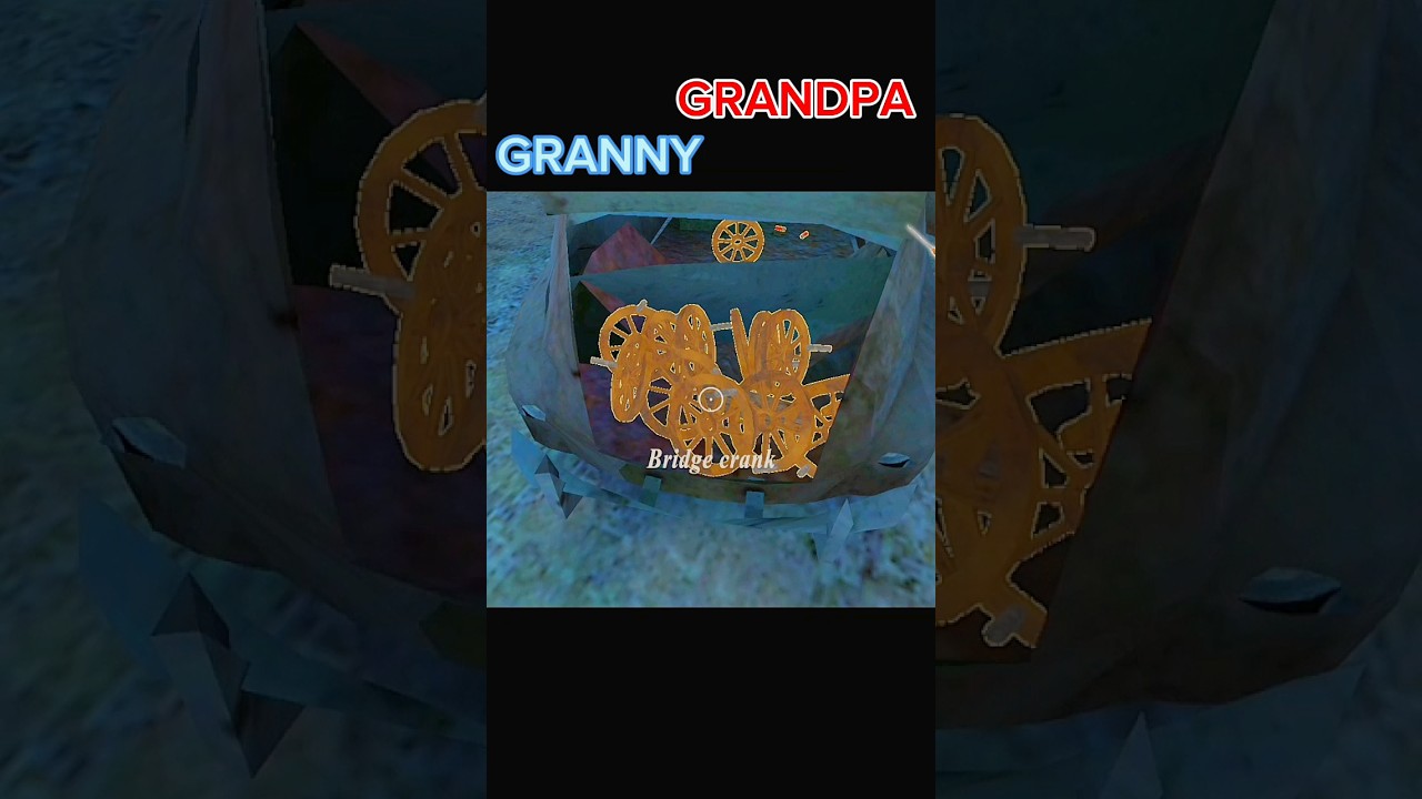 granny ki car me itne sare bridge crank door escape 