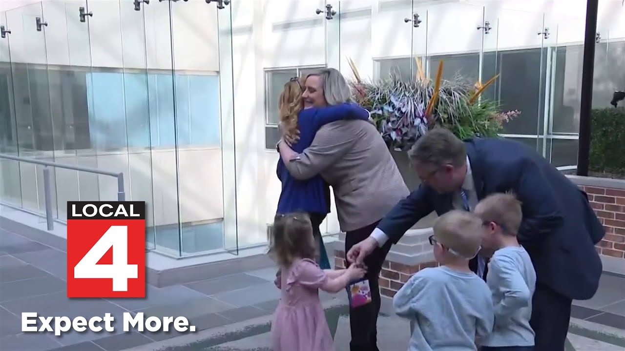 Family reunites with labor nurse 5 years after pandemic birth