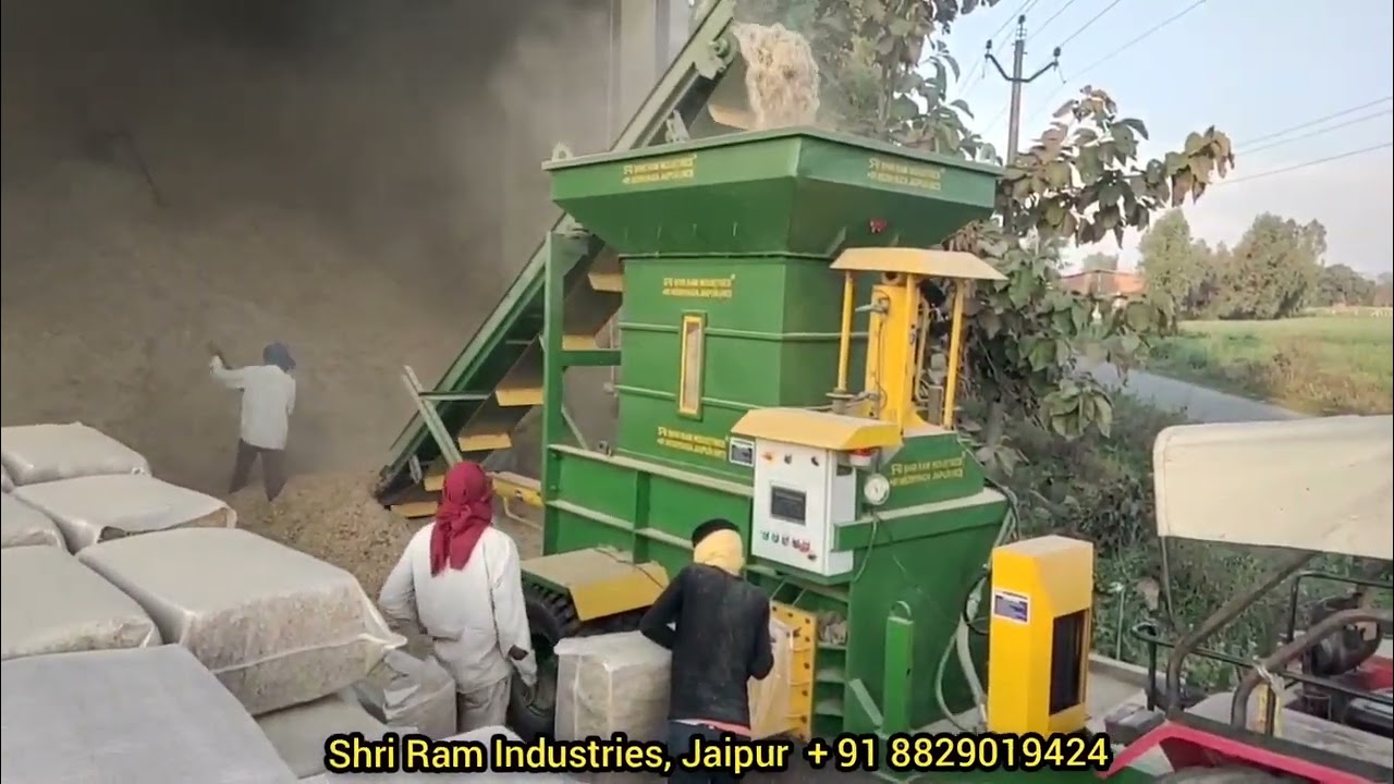 Tractor Operated Straw Baler Machine in #India | Parali Baler Machine In India | Shri Ram Industries