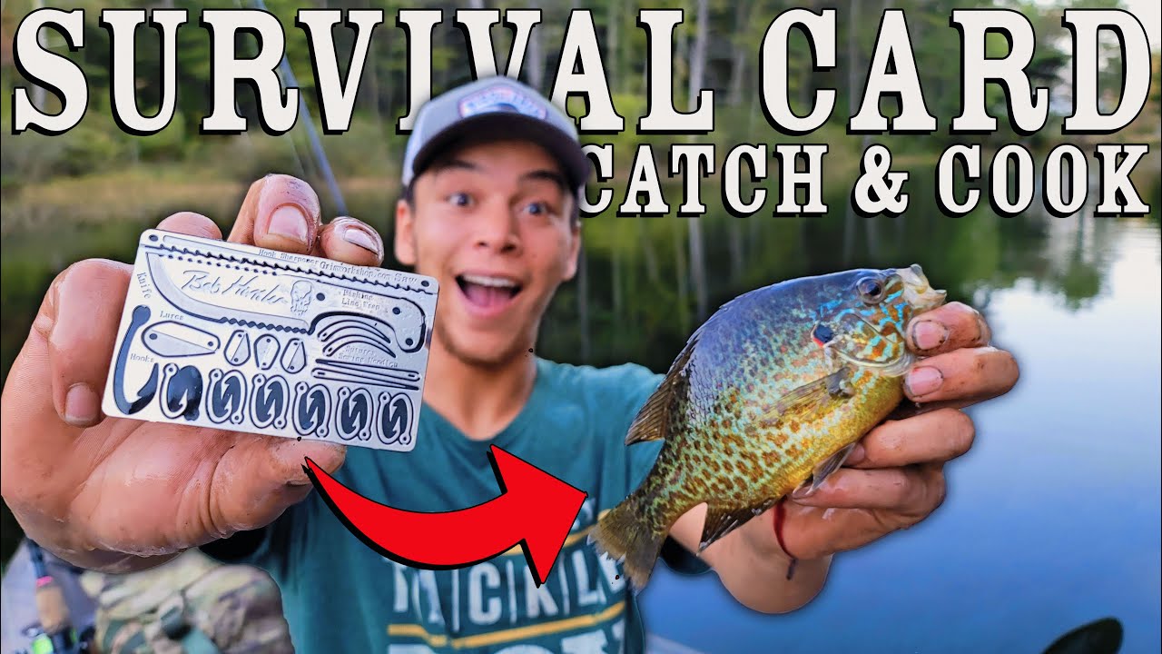 Survival Card Catch & Cook Challenge! | Bob Hansler's Signature Grim Workshop Hook Set