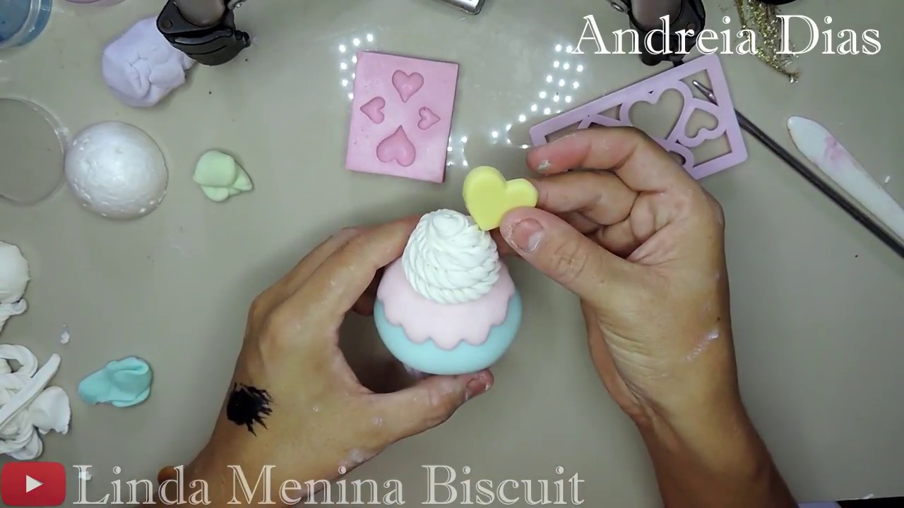 Faça e venda Cupcake DIY- Como fazer capcake de biscuit passo a passo