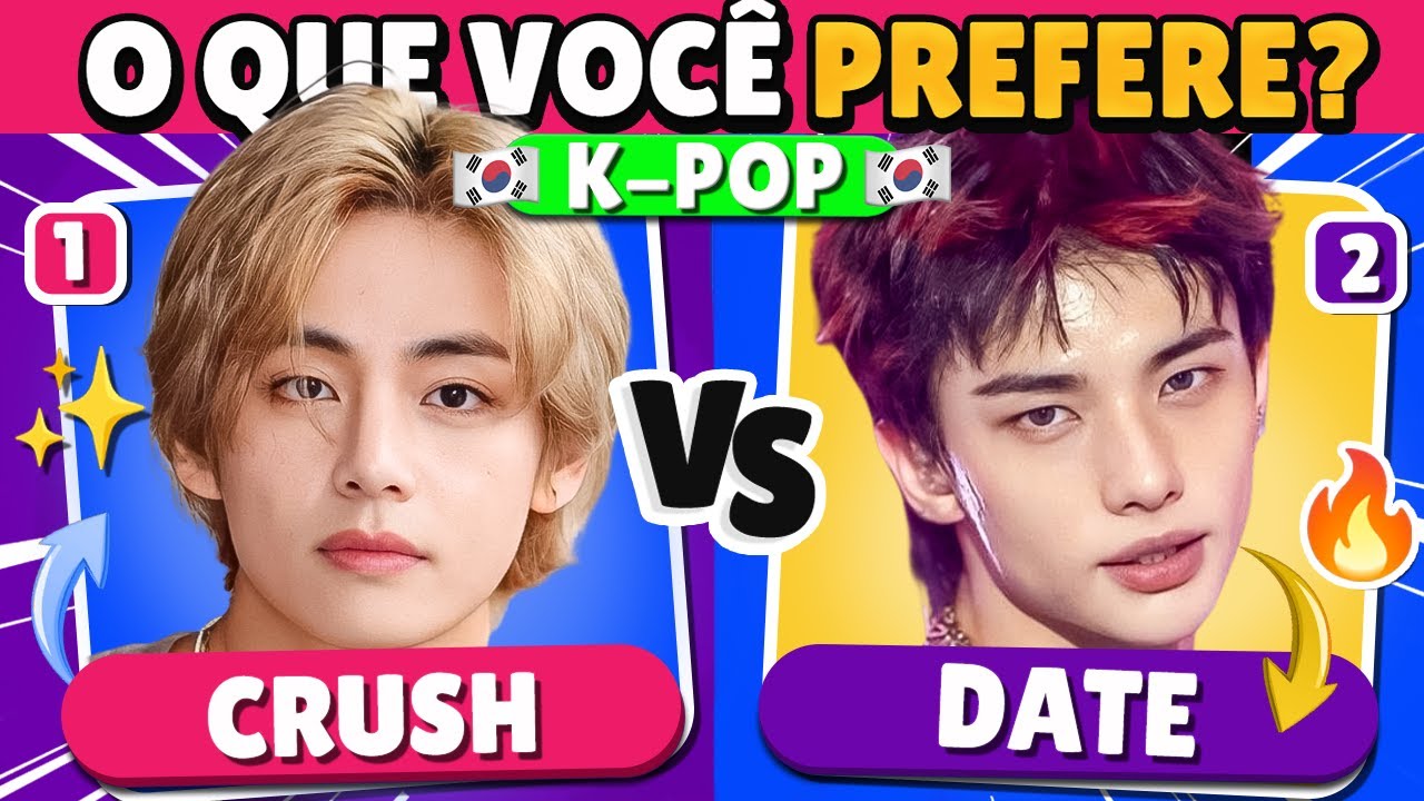 O Que Você Prefere? 🤔 Consegue Escolher Entre Taehyung e Hyunjin? | Jogo das Escolhas
