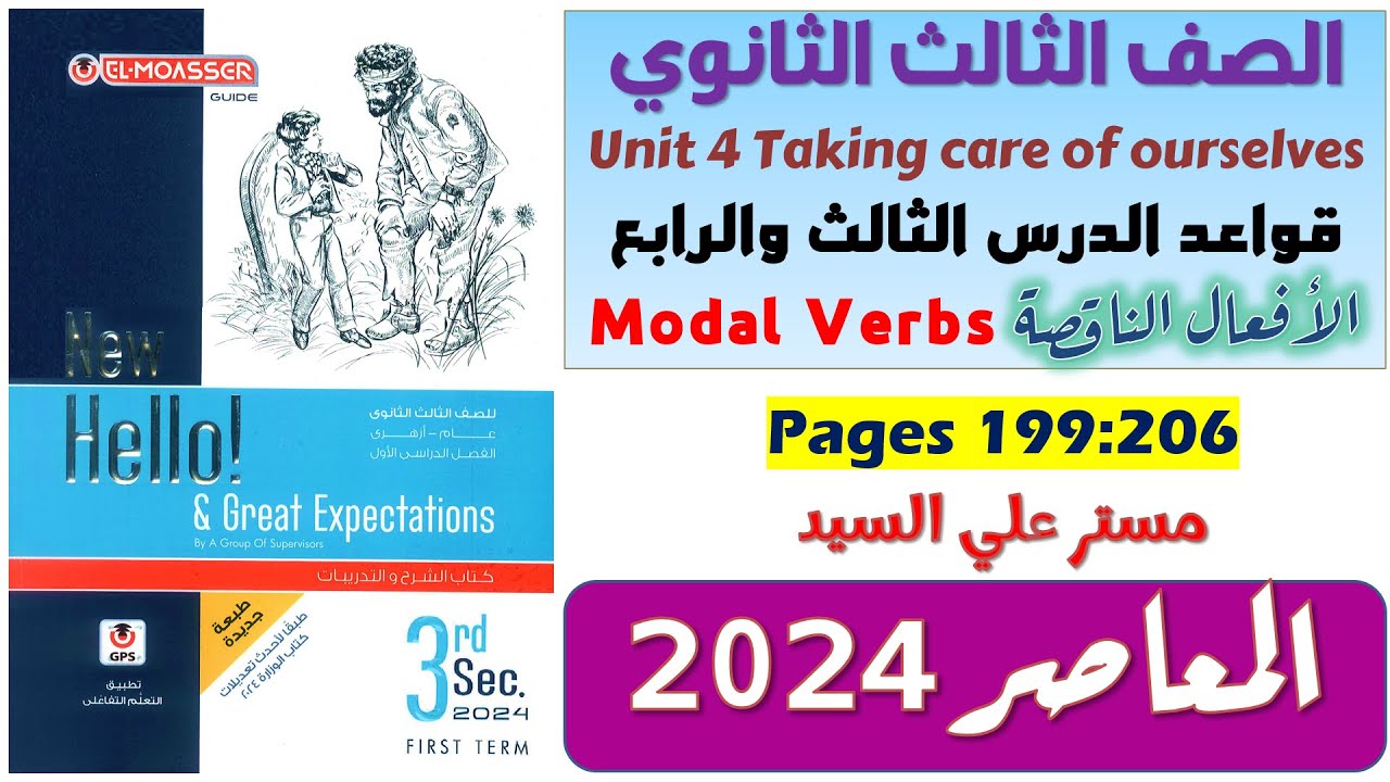 الوحده الرابعه انجليزي تالته ثانوي جرامر unit 4 تالته ثانوي 2024 قواعد الدرس 3-4 Modal Verbs