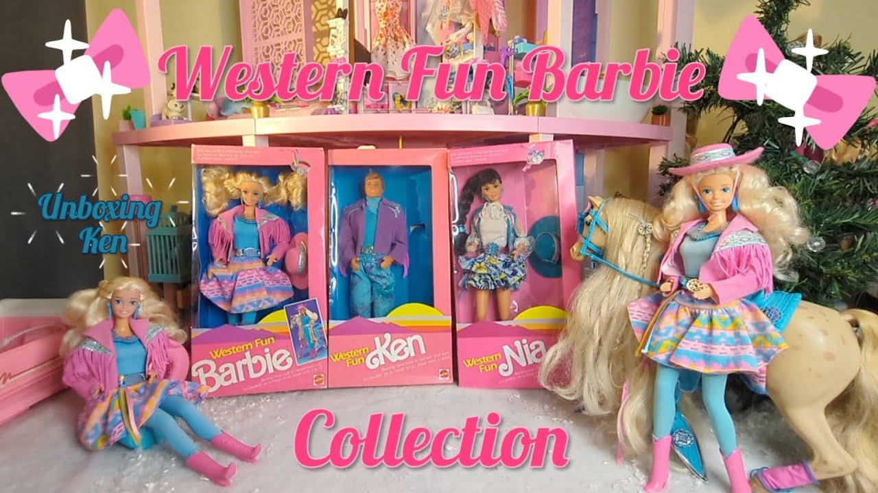 1989 Western Fun Barbie Collection & Unboxing!