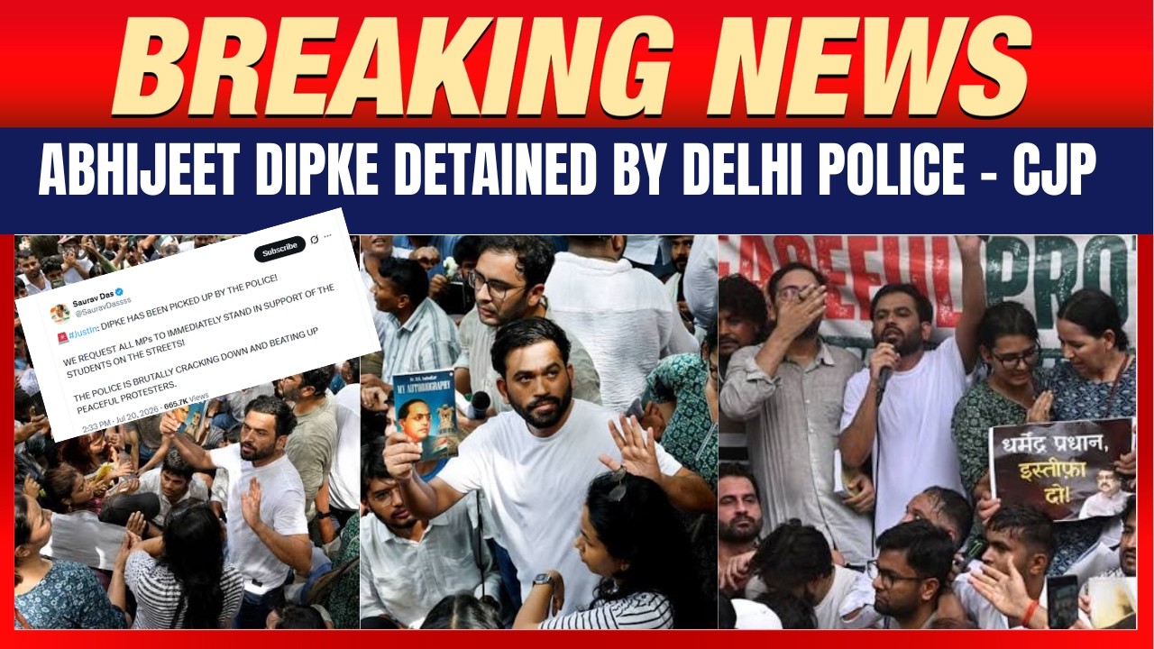 Abhijeet Dipke Detained by Delhi Police, says CJP | Breaking News