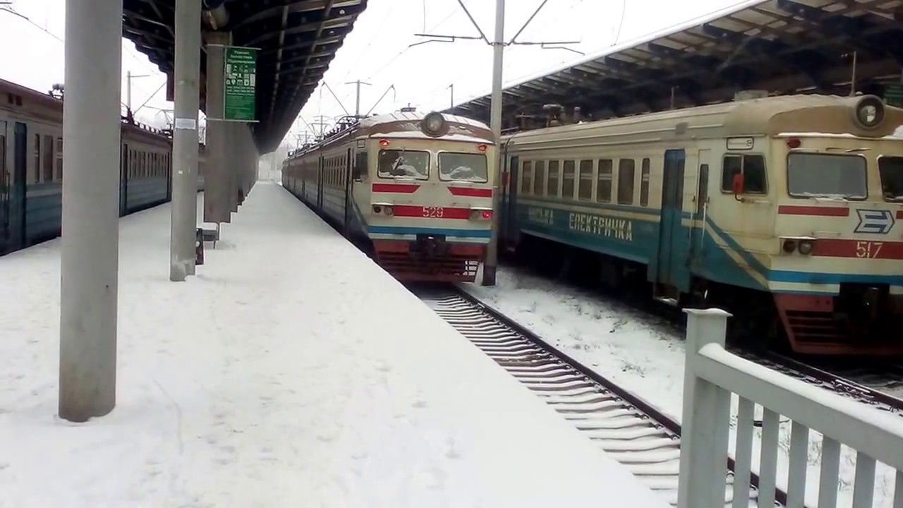 Киевская городская электричка весь маршрут(вид СПРАВА)/Kiev city train the entire route (right view