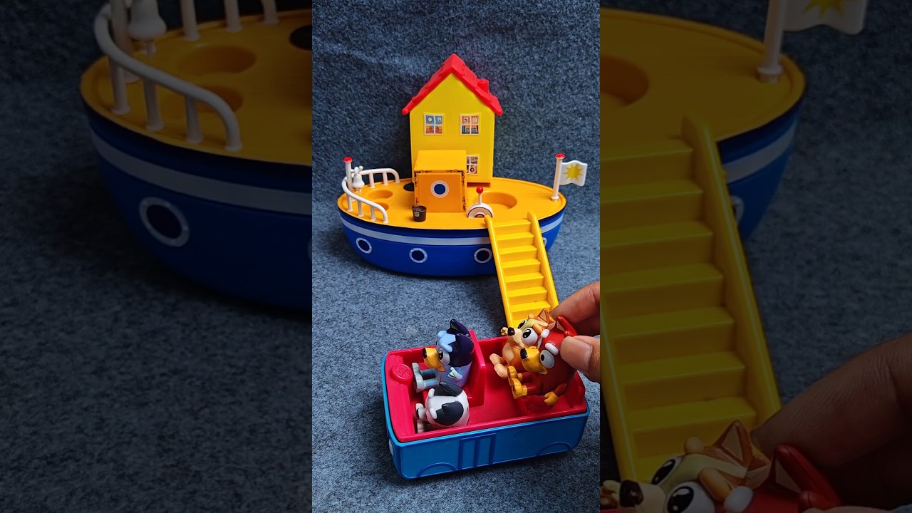 Satisfying with Unboxing & Family Bluey Playset Toy ASMR #toys #bluey #shorts