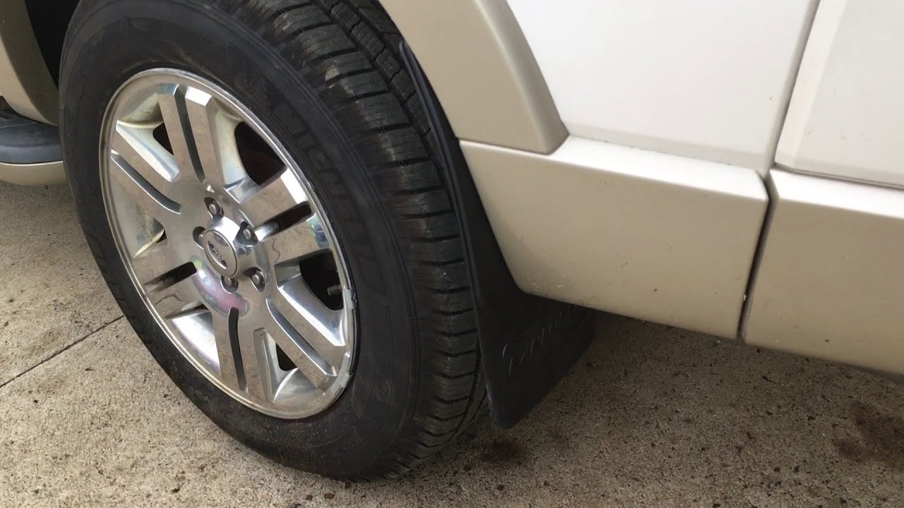 2006-2010 Explorer molded mud flap/splash guard installation, Eddie Bauer