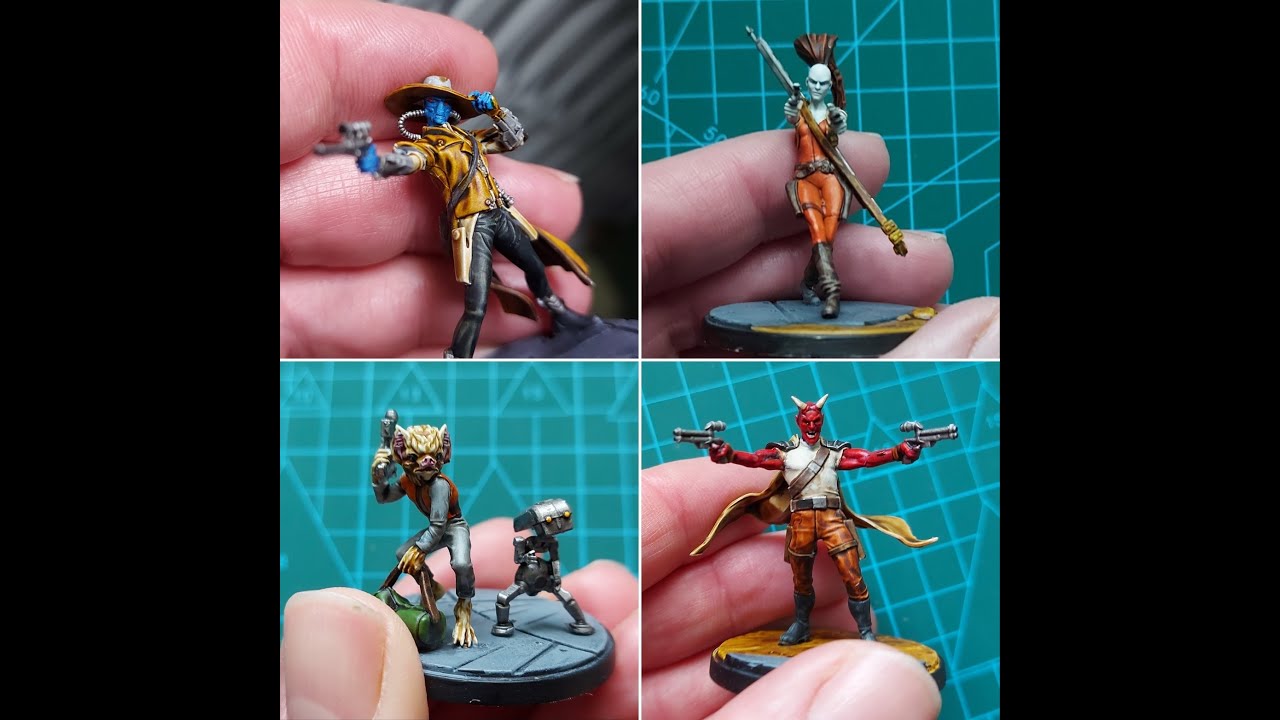 Building and painting the Star Wars Shatterpoint set featuring Cad Bane and Aurra Sing