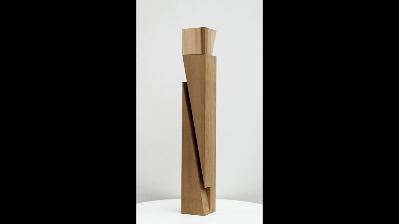 Roland Gebhardt Untitled (LV0081.031), 2019, Carved poplar,  26 x 3.75 x 3.75