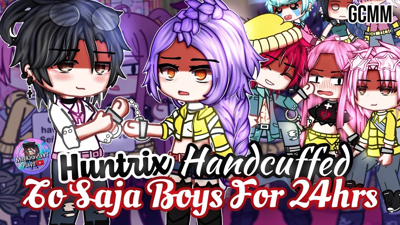 HUNTRIX Handcuffed To SAJA Boys For 24 Hours | KPOP Demon Hunters | GLMM/GCMM Gacha Club Mini Movie