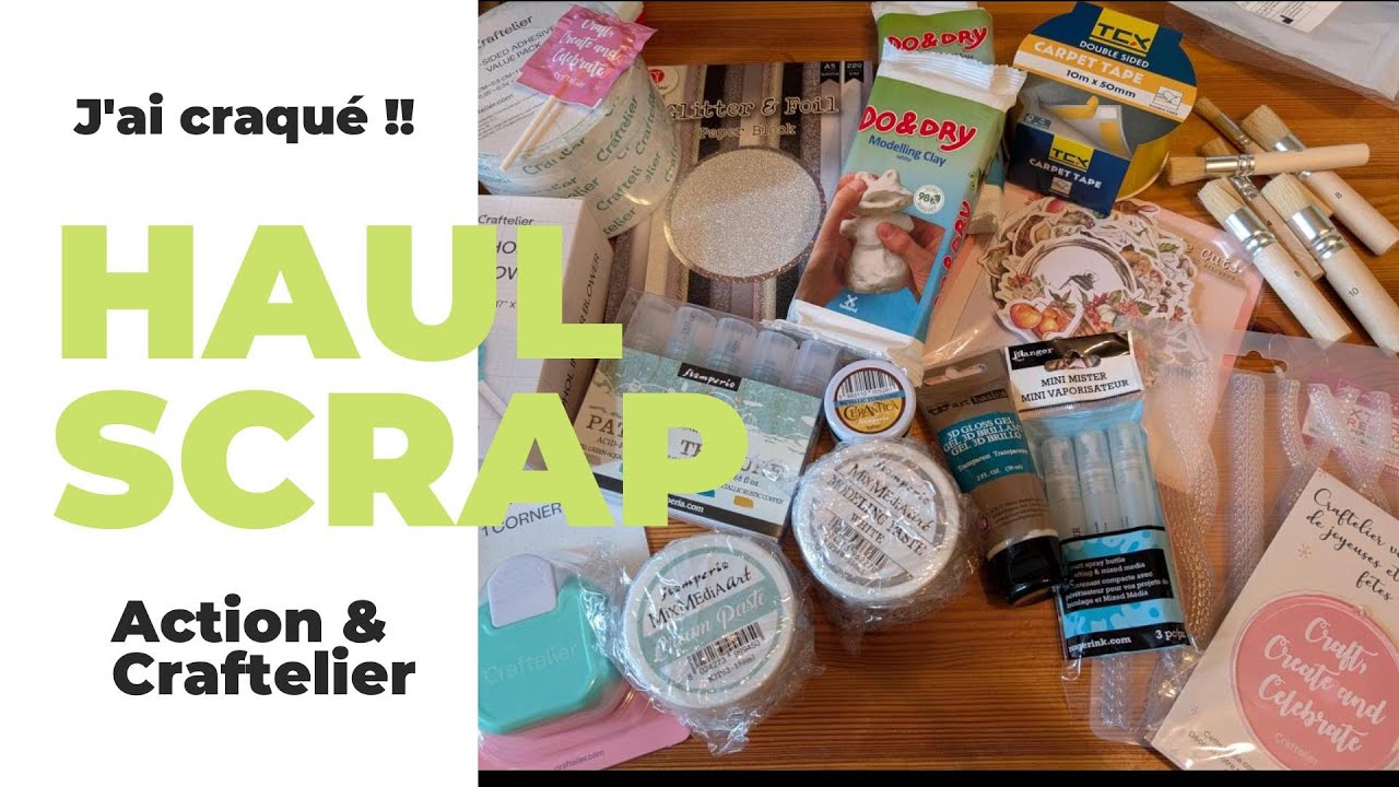 Mes achats scrapbooking de folie chez Craftelier et Action | Bonus test