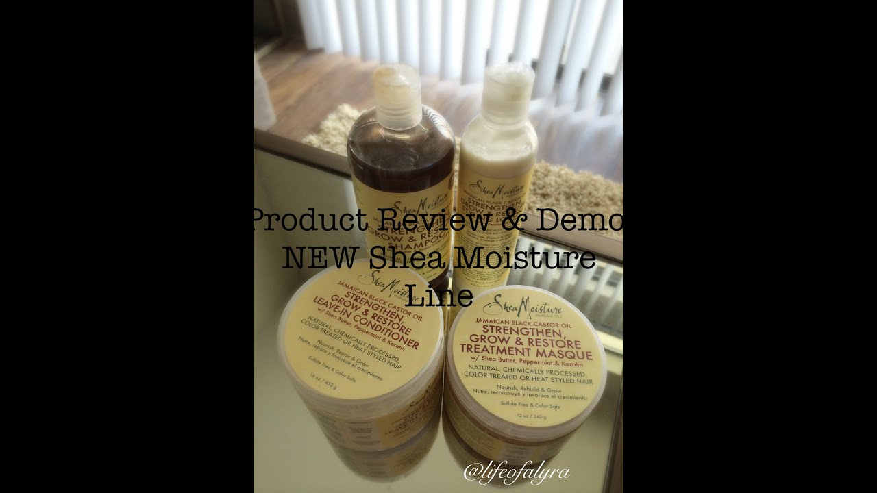Product Review and Demo: NEW Shea Moisture Jamaican Black Castor Oil Line