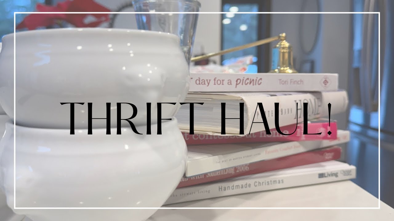 Thrift Haul- Home Decor finds and thrifted cookbooks