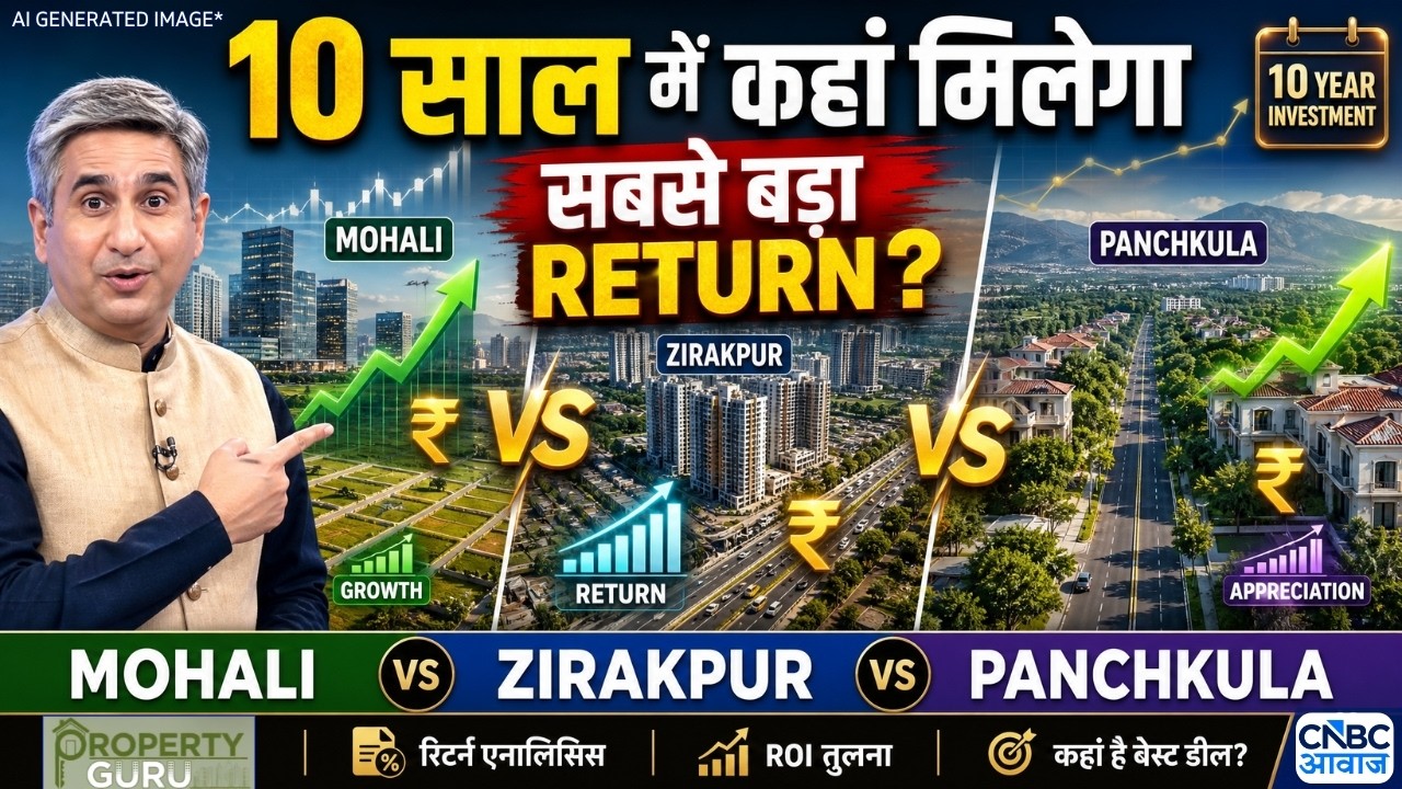 Mohali, Zirakpur या Panchkula कहां मिलेगा बेहतर Return? Property Guru With Vipin Bhatt