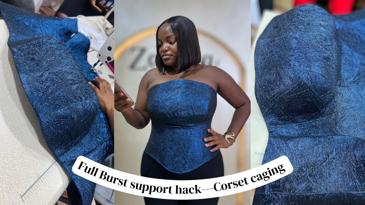 How to Build Bust Support for Full-Busted Clients. Corset Bust Caging with Boning Techniques