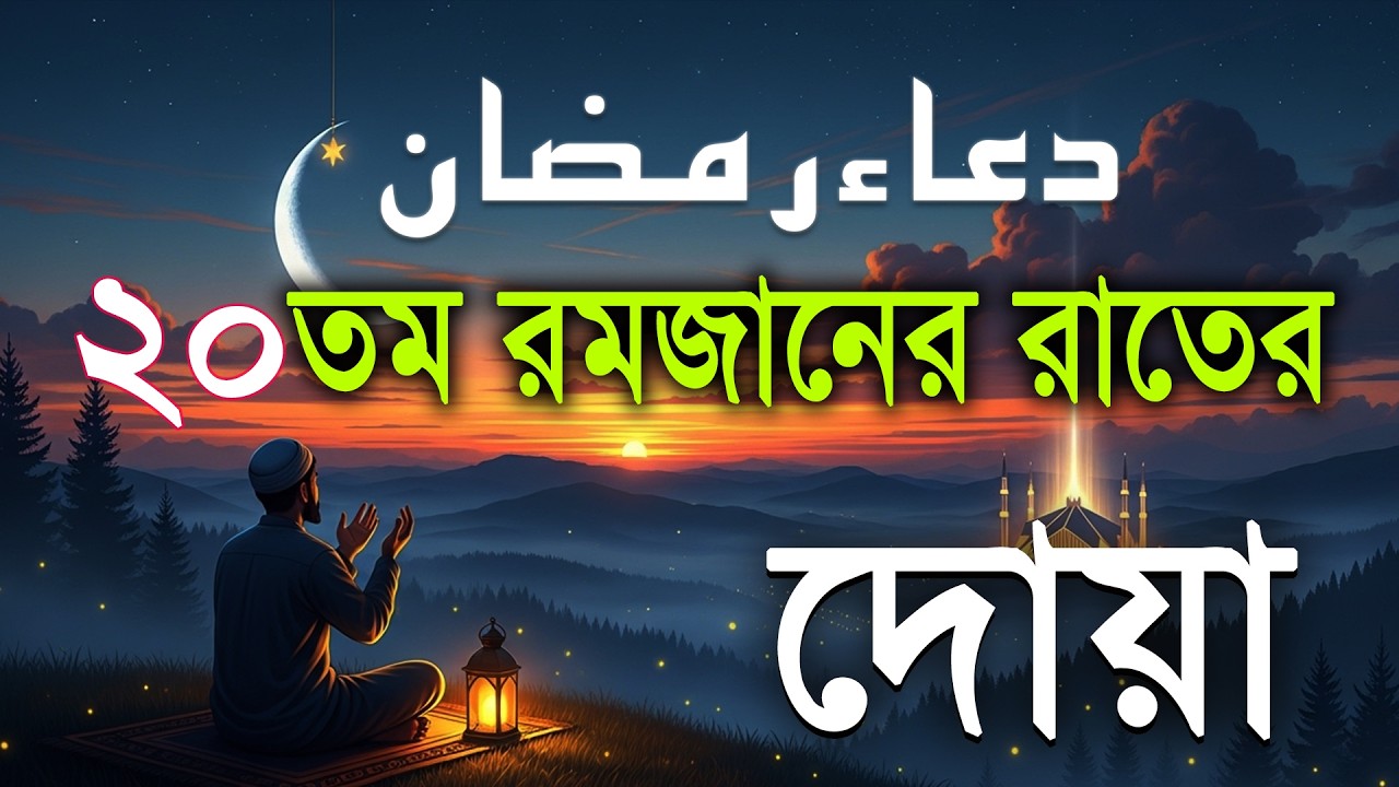২০ তম রমজানের রাতের বিশেষ দোয়া l Beautiful Dua for Ramadan 2026 1