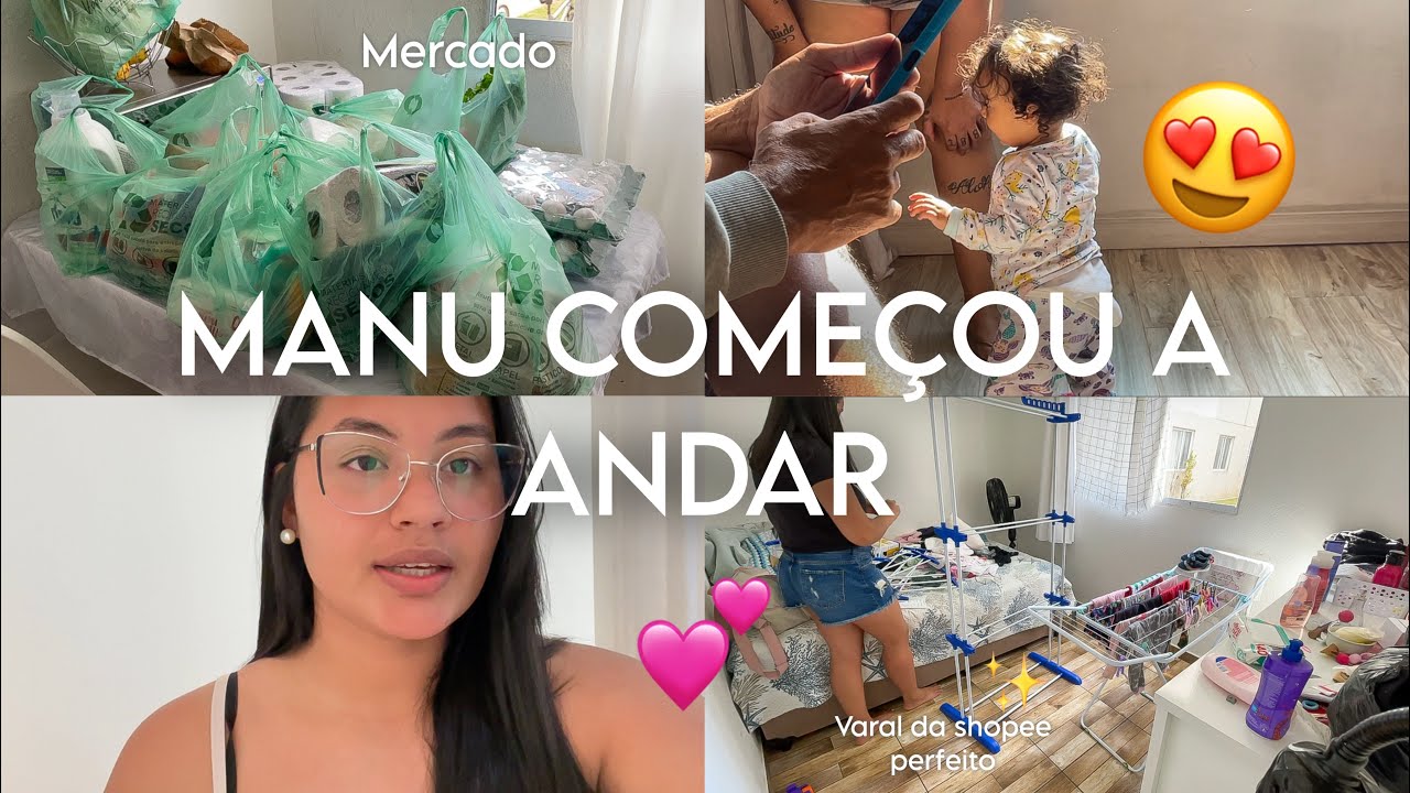 VLOG: mercado, Manu começou a andar, compras da shopee, rotina 🥰✨