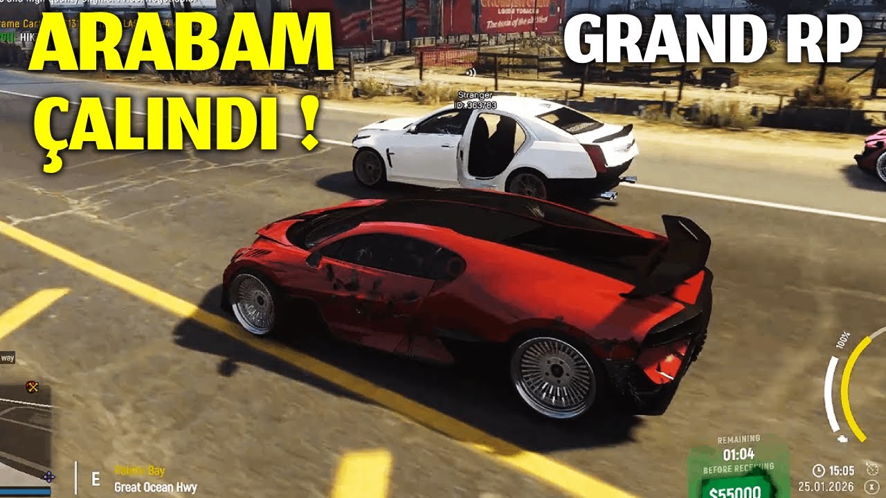 ARABAM ÇALINDI SUÇLUYU KOVALADIK GTA 5 GRAND RP !
