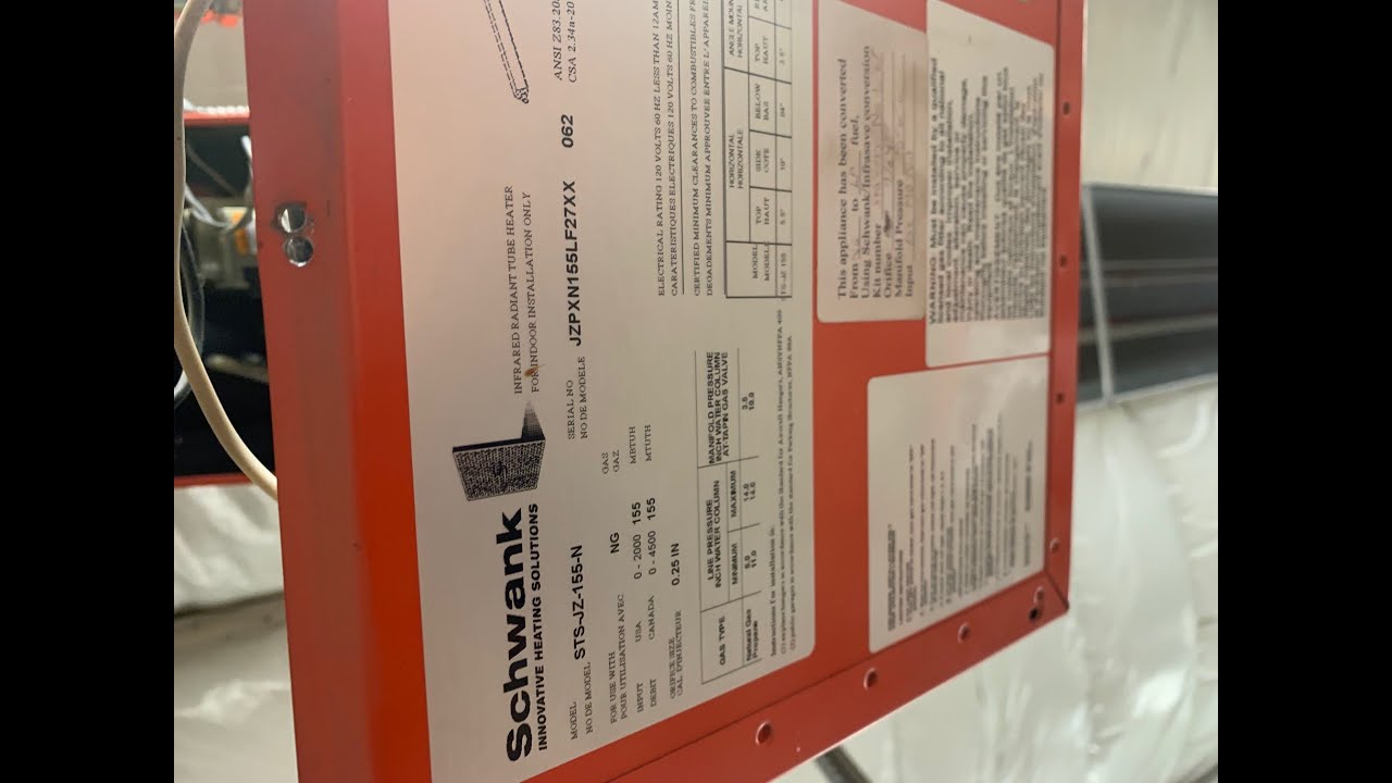 How to service radiant tube heater “Schwank”