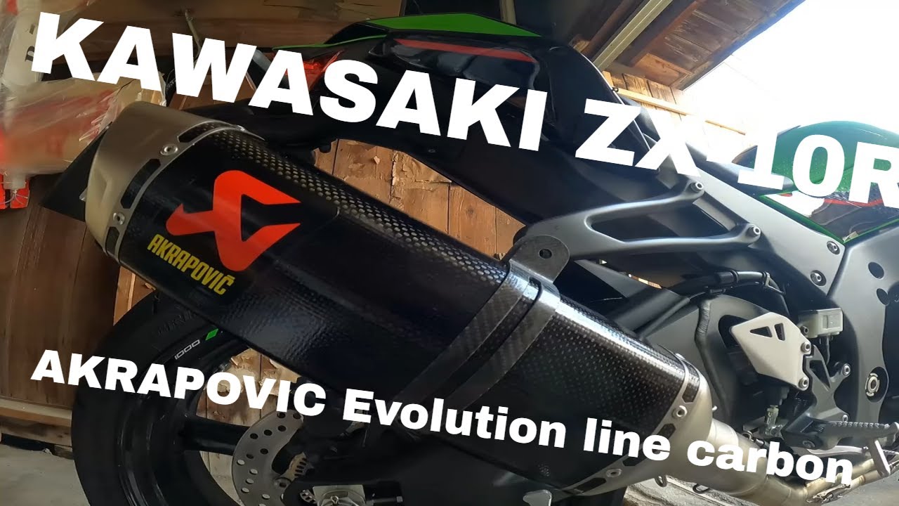AKRAPOVIC Evolution line carbon 取り付け完了！ KAWASAKI ZX-10R