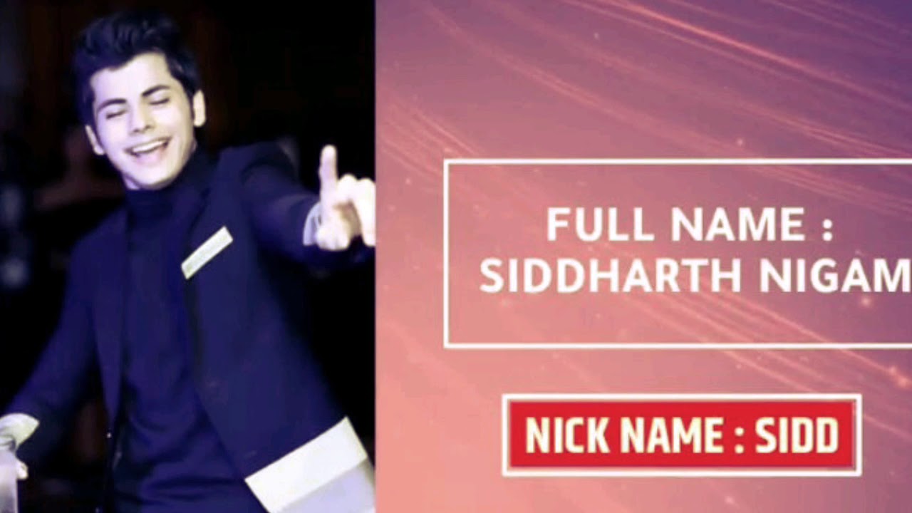 Siddharth nigam lifestyle 2020 name,age,family,favourite,net worth etc