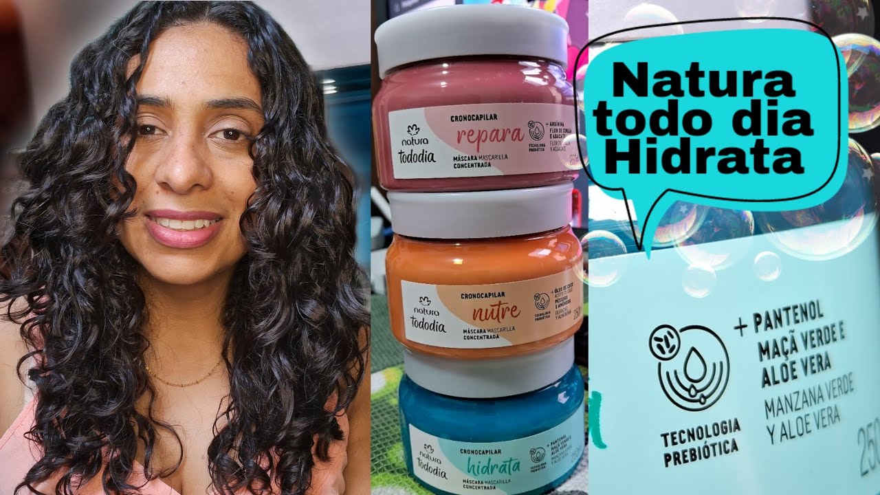 Hidratação Natura Tododia | Cronograma Capilar #natura#cachos