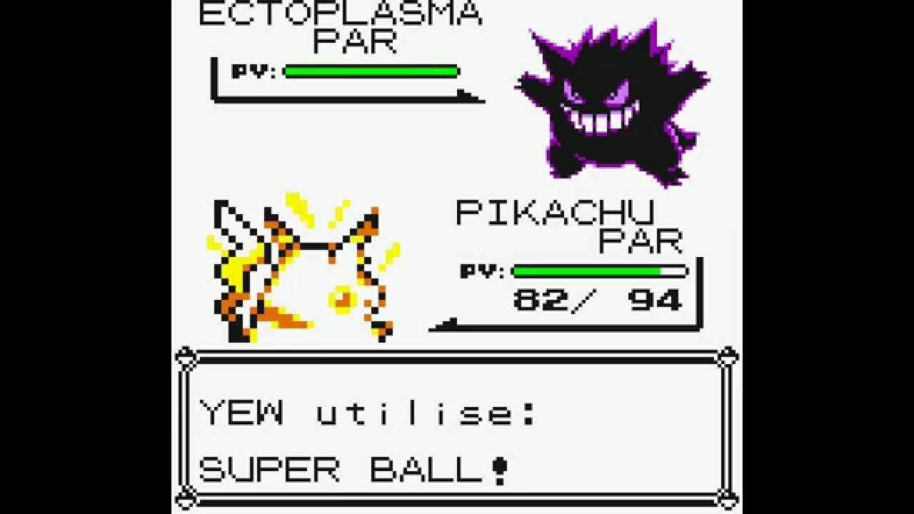 Pokémon Jaune - Bug Ectoplasma