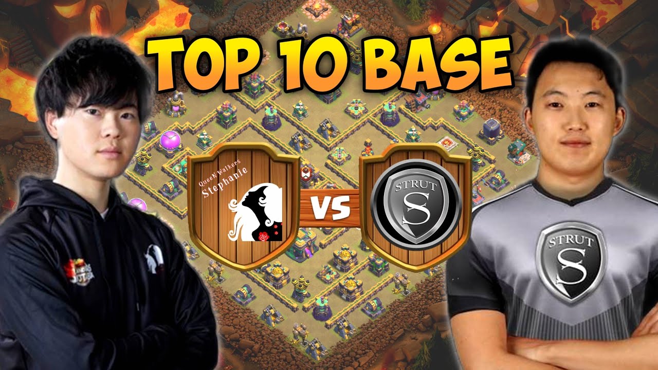 Top 10 TH14 War Base with Link | Queen Walkers vs Strut Esports & War & Glory vs Strut Esports Bases