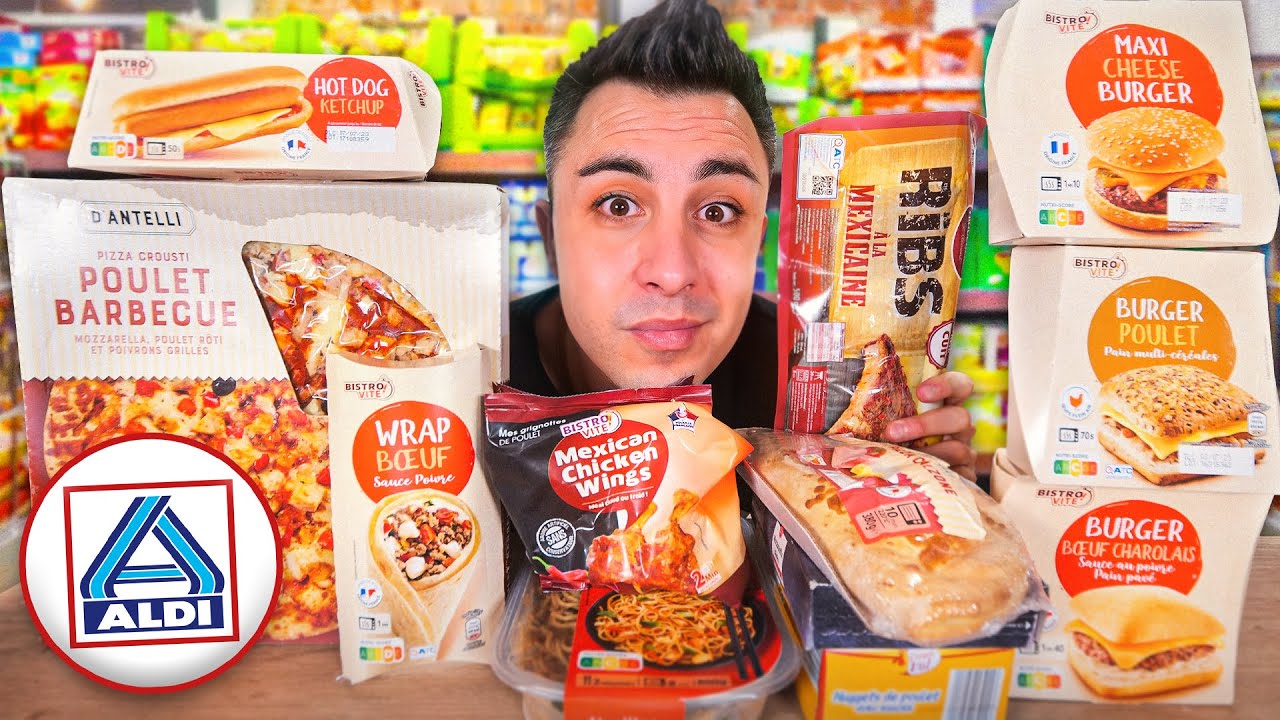 JE TESTE TOUS LES FAST FOOD ALDI ! (tacos, burger, pizza, nuggets..)