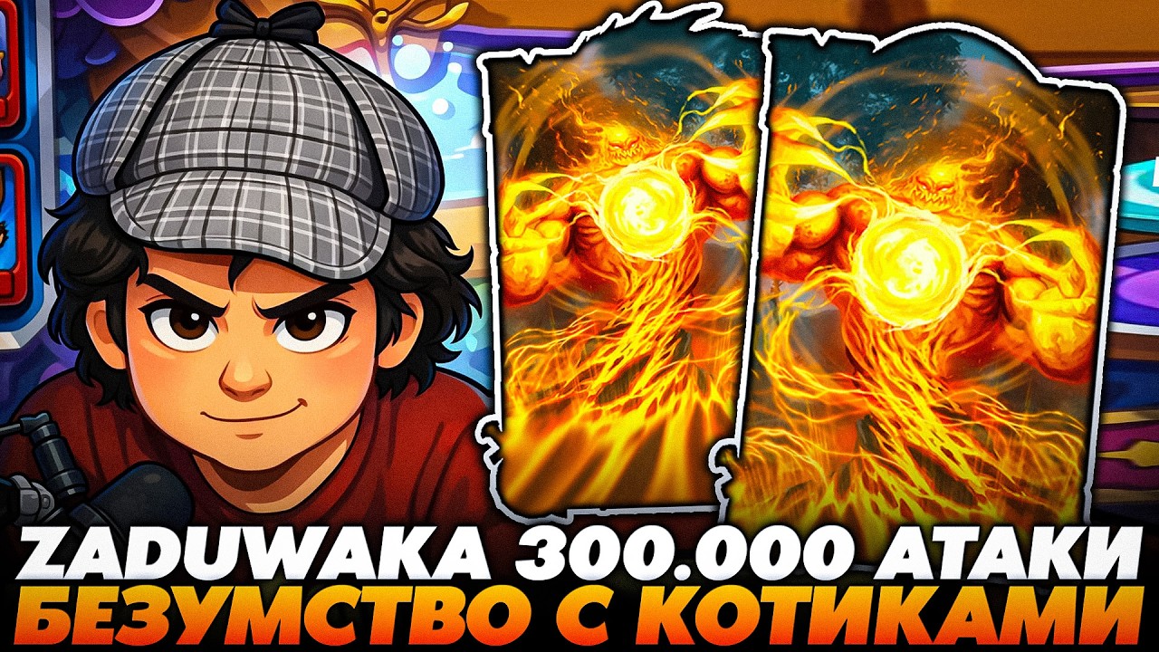 РАСКРУТИЛ ВАВУНА 300.000 АТАКИ С АБУЗОМ КОТИКОВ !!! Guddumpog  Guddummit Hearthstone
