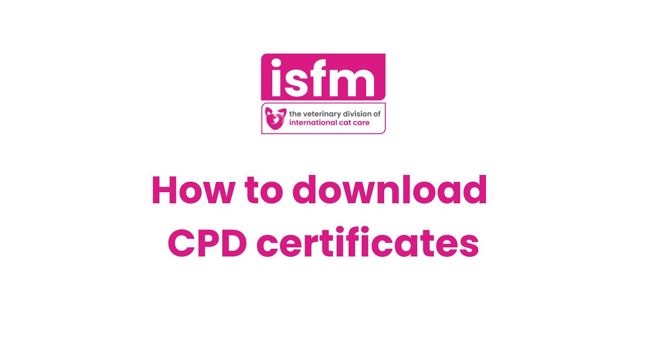 How to download CPD certificates