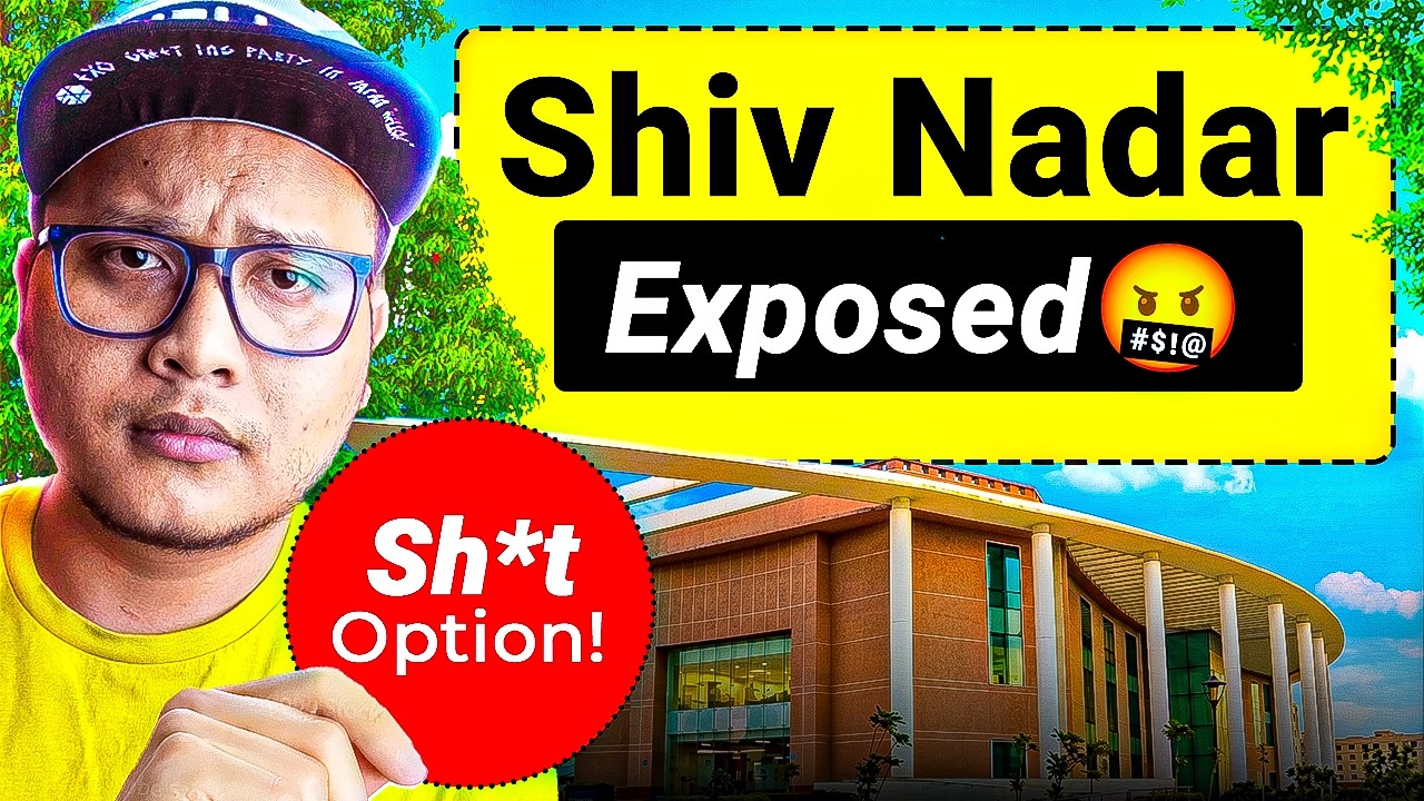 Shiv Nadar University Exposed 🤬 Placements Reality Nobody Tells You